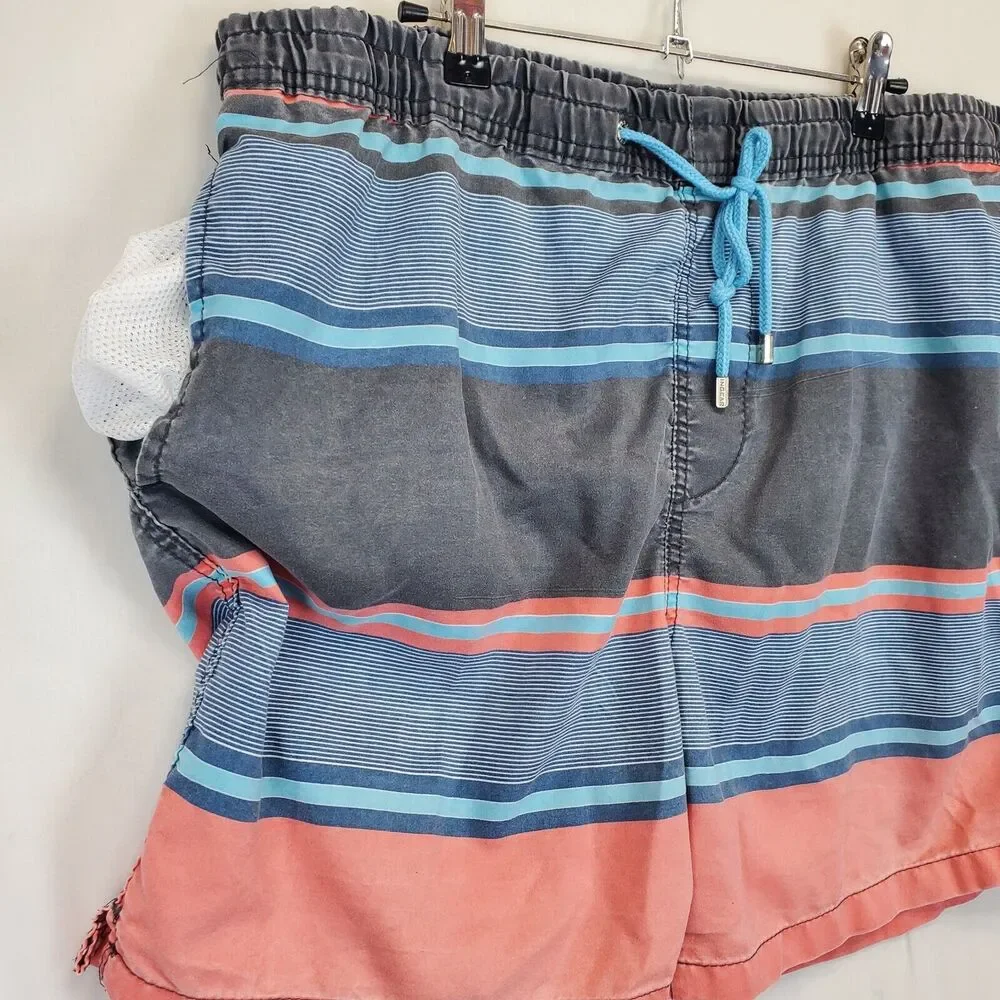 Ingear Swim Trunks Men XL 40 / 42 Drawstring Mesh Lining Beach Shorts Blue